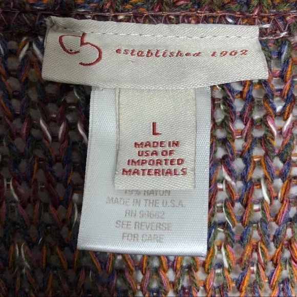 CB Established 1962 Multicolor V-Neck Sweater - Picture 6 of 9